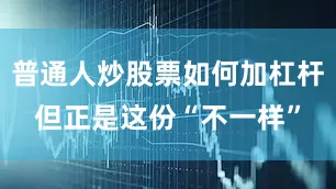普通人炒股票如何加杠杆但正是这份“不一样”